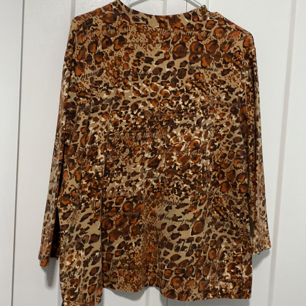 Ruby Rd Patterned Embellished Top |Size 1x - image 6